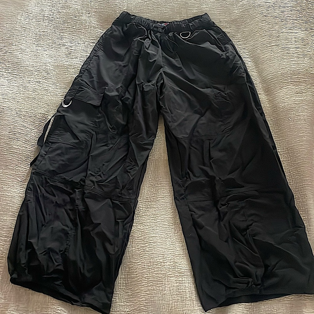 Urban Outfitters; Parachute, Scrunch Waist, Open Legged, Baggy, Pants